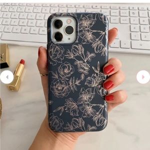 Velvet Caviar Floral Rose Gold Chrome iPhone 13 Pro Case